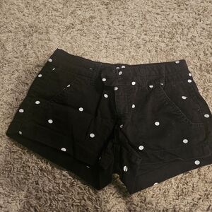 Black Polka Dot Women's Shorts